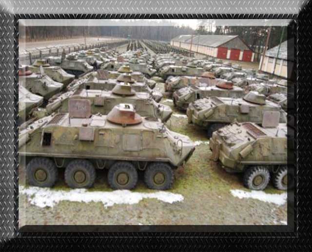 Armored vehicles, warehouses. Бронетехніка, склади. Бронетехника, склады.