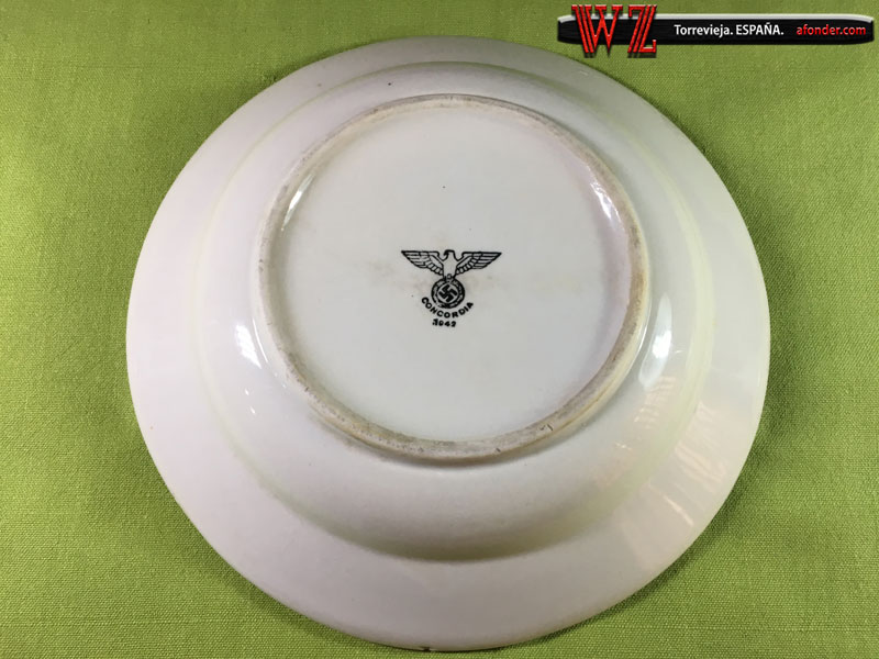 Plato antiguo, Concordia, 1942 año de fabricación. España. Spain. Испания. Іспанія. www.afonder.com